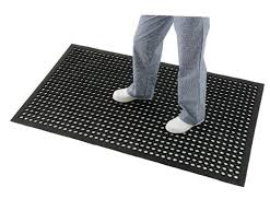 Top Deck Floormat 900mm x 1500mm x12mm RUBBER- BLACK Anti - fatigue Floormat