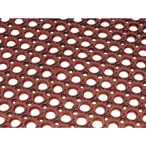 Top Deck Floor mat 900mm x 1500mm x12mm NEOPRENE - Red Anti - fatigue Floormat COOLANT RESISTANT - Image 3