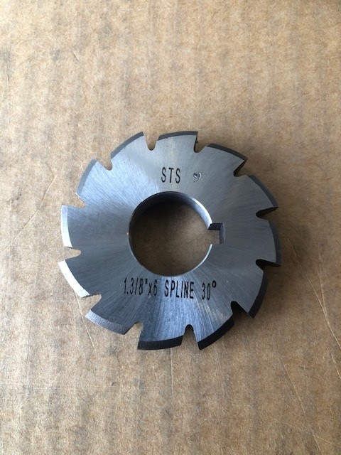 INVOLUTE SPLINE CUTTER HSS - M35 AGRIC. PTO - 1 3/8"x 6 Spline 1" bore