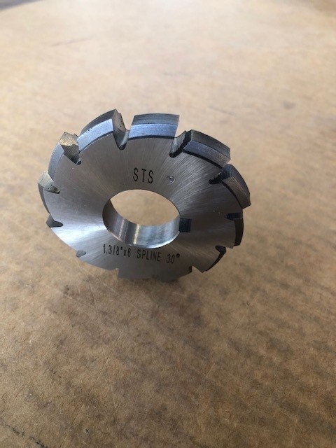 INVOLUTE SPLINE CUTTER HSS - M35 AGRIC. PTO - 1 3/8"x 6 Spline 1" bore - Image 2