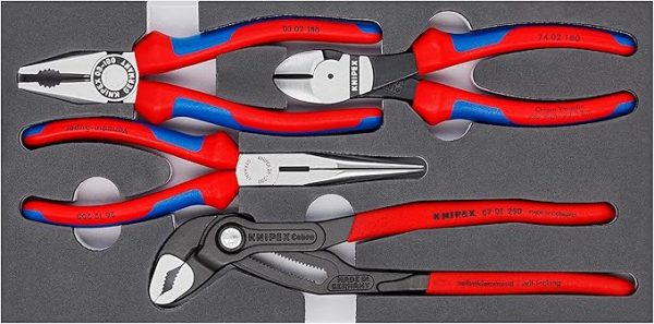 KNIPEX MIXED PLIER FOAM TRAY SET 4PC