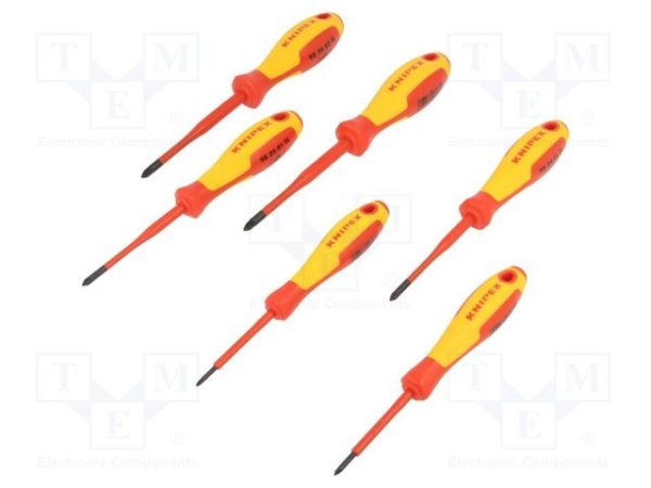 KNIPEX 1000V PH & PHZ SDRIVER SET 6PC-AF