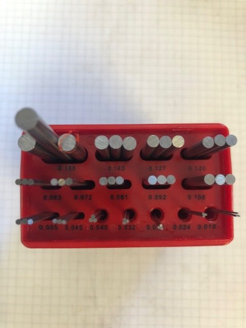 Thread Measuring Wire Set with Holders U.S.60° 48tpi to 3tpi Metric 60° 0.5mm 6.0mm pitch - Image 3