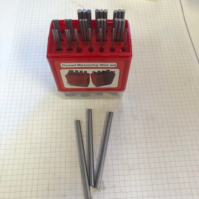 Thread Measuring Wire Set with Holders U.S.60° 48tpi to 3tpi Metric 60° 0.5mm 6.0mm pitch - Image 5