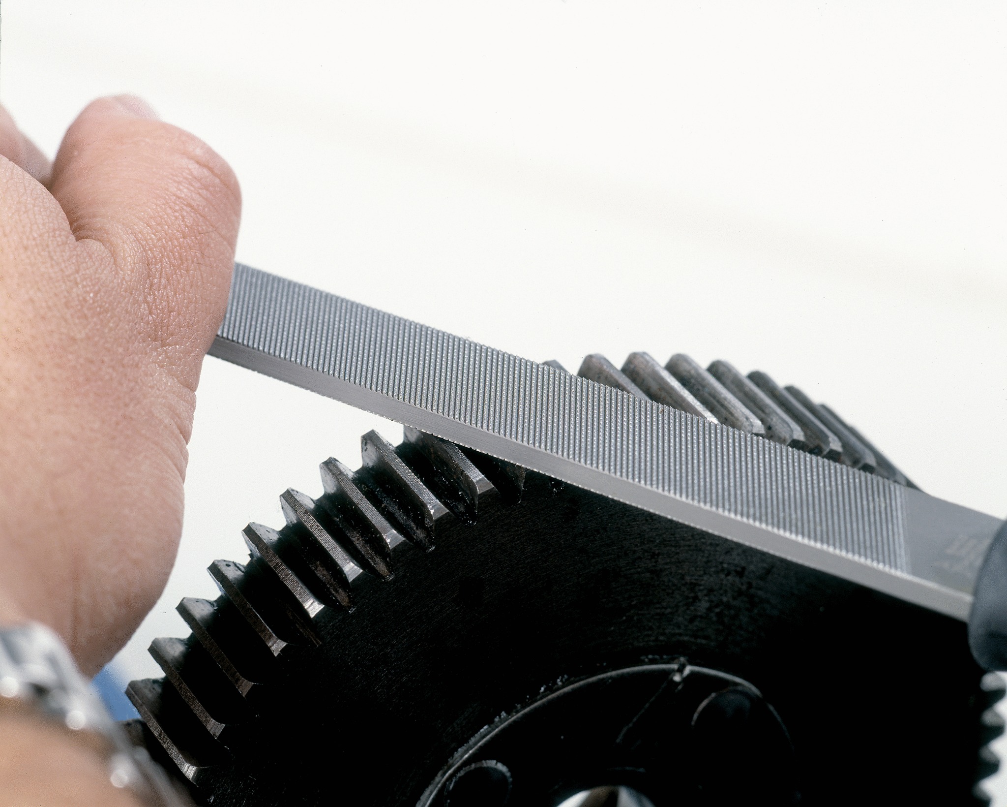 Bahco Hand file, 8", 20cm, bastard cut, ergo handle - Image 4