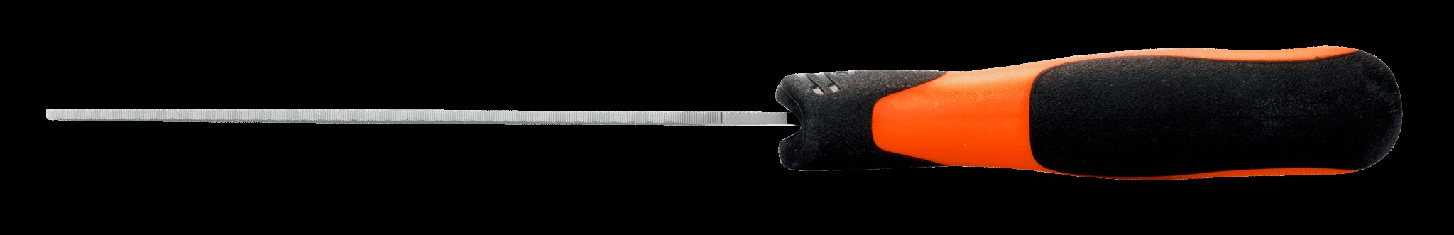 Bahco Mill saw file, 10", 25cm, 2SQE bastard, tapered, ergo handle - Image 3