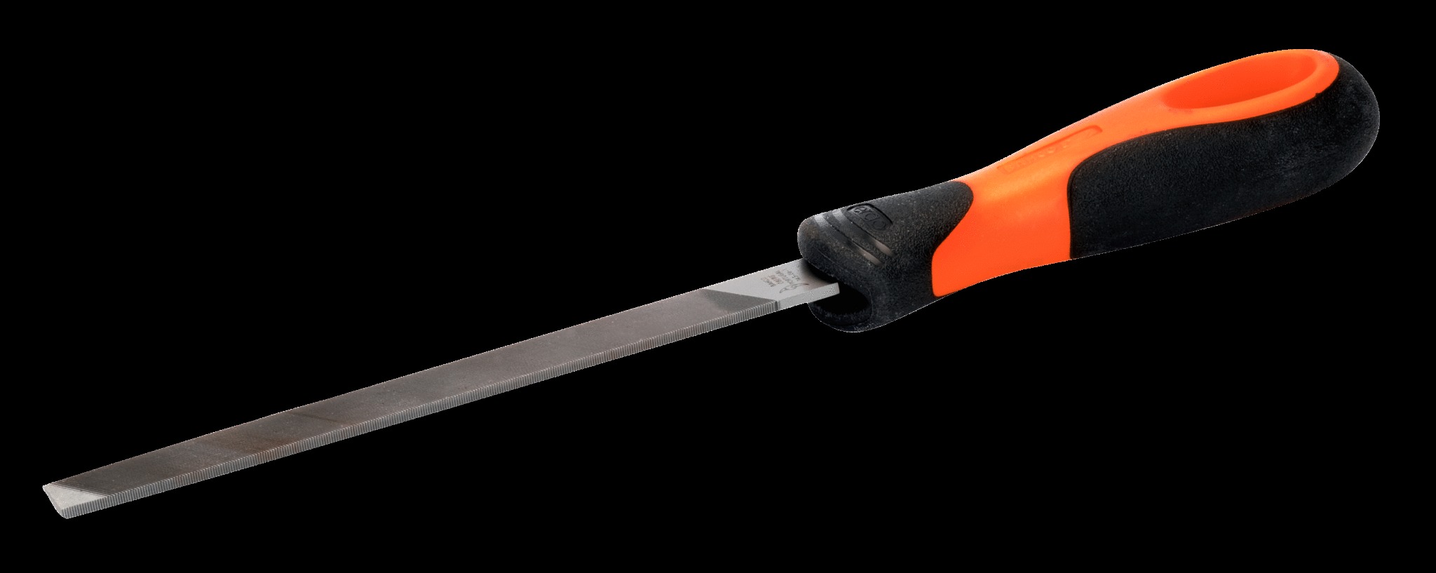 Bahco Mill saw file, 12", 30cm, 2SQE bastard tapered, ergo handle