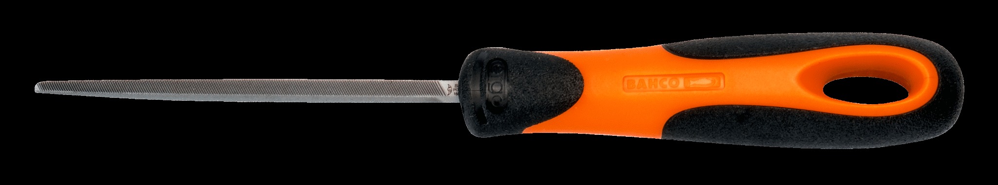 Bahco Square file, 8", 20cm, 2nd cut, ergo handle - Image 2