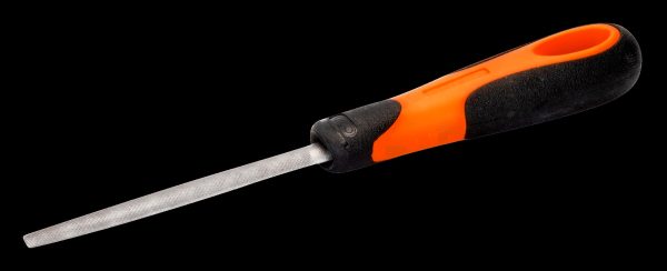 Bahco Half round file, 6", 15cm, Smooth cut, ergo handle