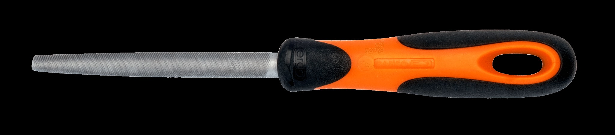 Bahco Half round file, 8", 20cm, Smooth cut, ergo handle - Image 2
