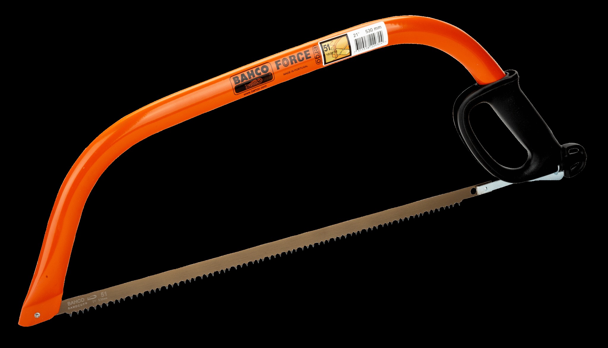Bahco Bowsaw frame, 30", ergo, fitted with knuckle guard & blade protector