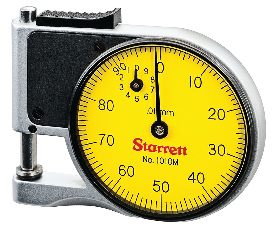 Starrett Dial Indicator Pocket Gage 0-9mm 0.01mm Grad 0-100 Dial 1010MZ Dial Indicator Pocket Gage