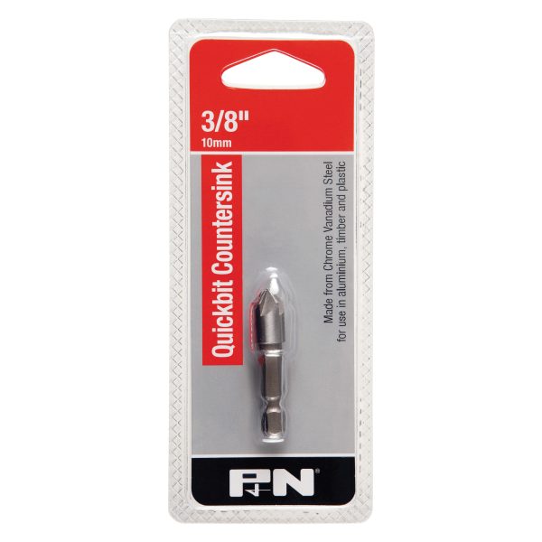 COUNTERSINK CR-V QUICKBIT ROSE HEAD 10MM (3/8") P&N