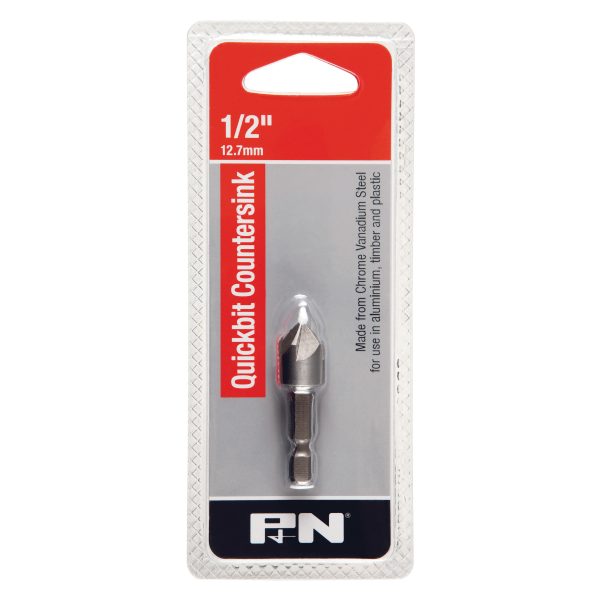 COUNTERSINK CR-V QUICKBIT ROSE HEAD 12MM (1/2") P&N
