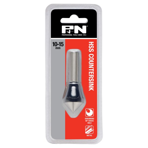 COUNTERSINK CROSS HOLE DEBURRING HSS 10-15MM P&N
