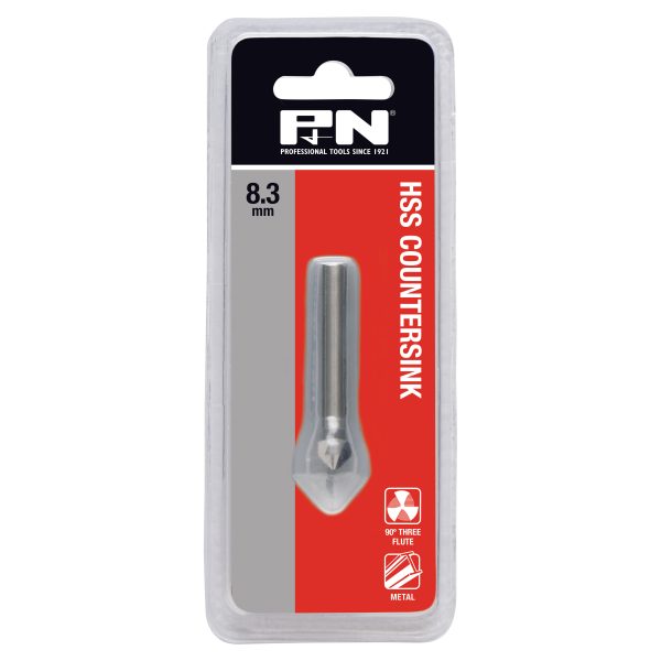 COUNTERSINK HSS STRAIGHT 8.3MM P&N