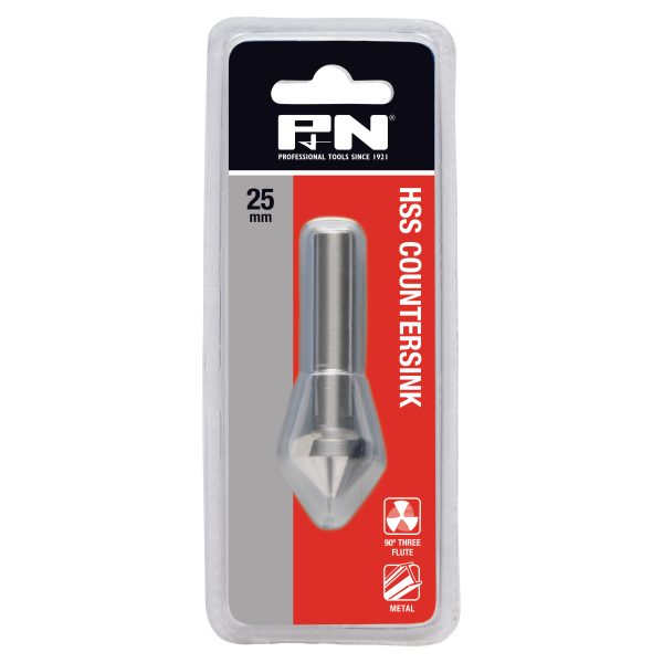 COUNTERSINK HSS STRAIGHT 25.0MM P&N