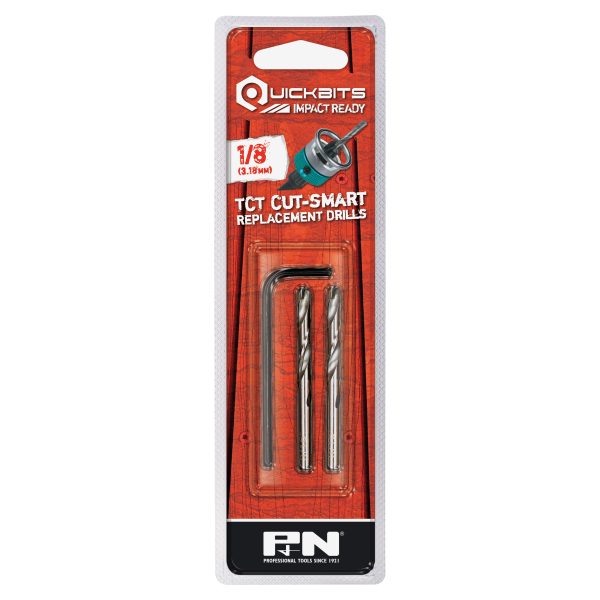 DRILL TCT COUNTERSINK PILOT CUTSMART 1/8 (8G) 2PC P&N