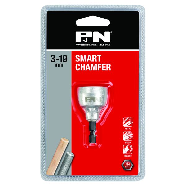 DEBURRING TOOL SMART CHAMFER QUICKBIT HEX SHANK 3-19MM P&N