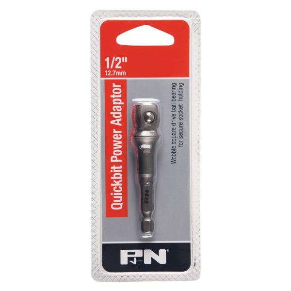 ADAPTOR QUICKBIT 1/4HEX-1/2DR 15-DEG WOBBLE P&N