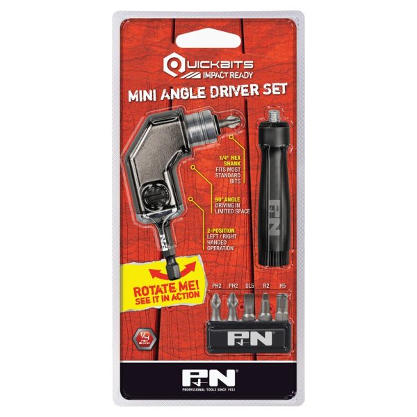 ATTACHMENT RIGHT ANGLE SET MINI QUICKBIT 6PC P&N - Image 3
