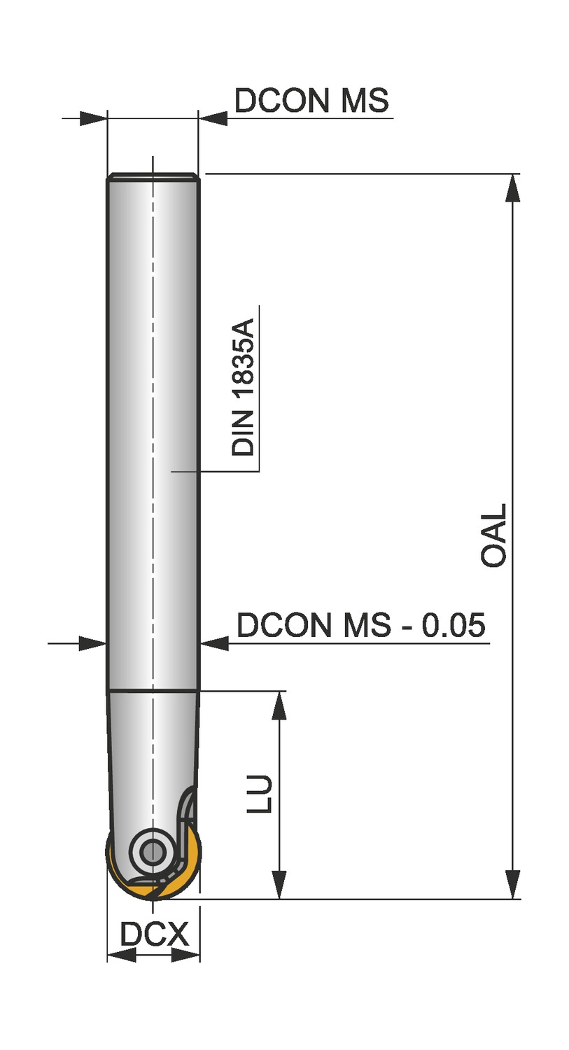 PRAMET 10K2R060A16-SRC10-A Milling cutters for D&M - Image 2