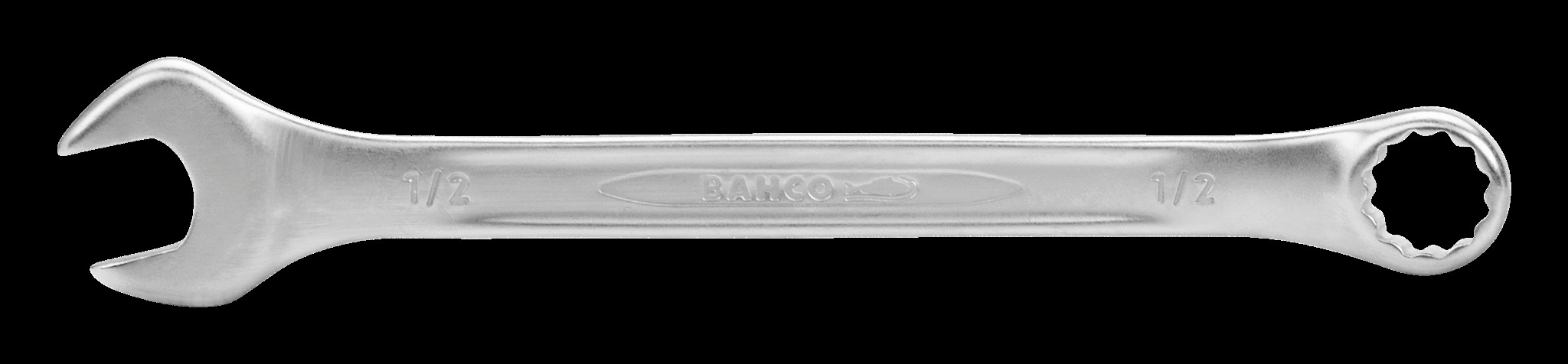 Bahco Spanner, imperial, combination ring & open end, 7/16", vanadium-extra chrome plated, open end angle 15 deg. - ring 15 deg. Offset - Image 2
