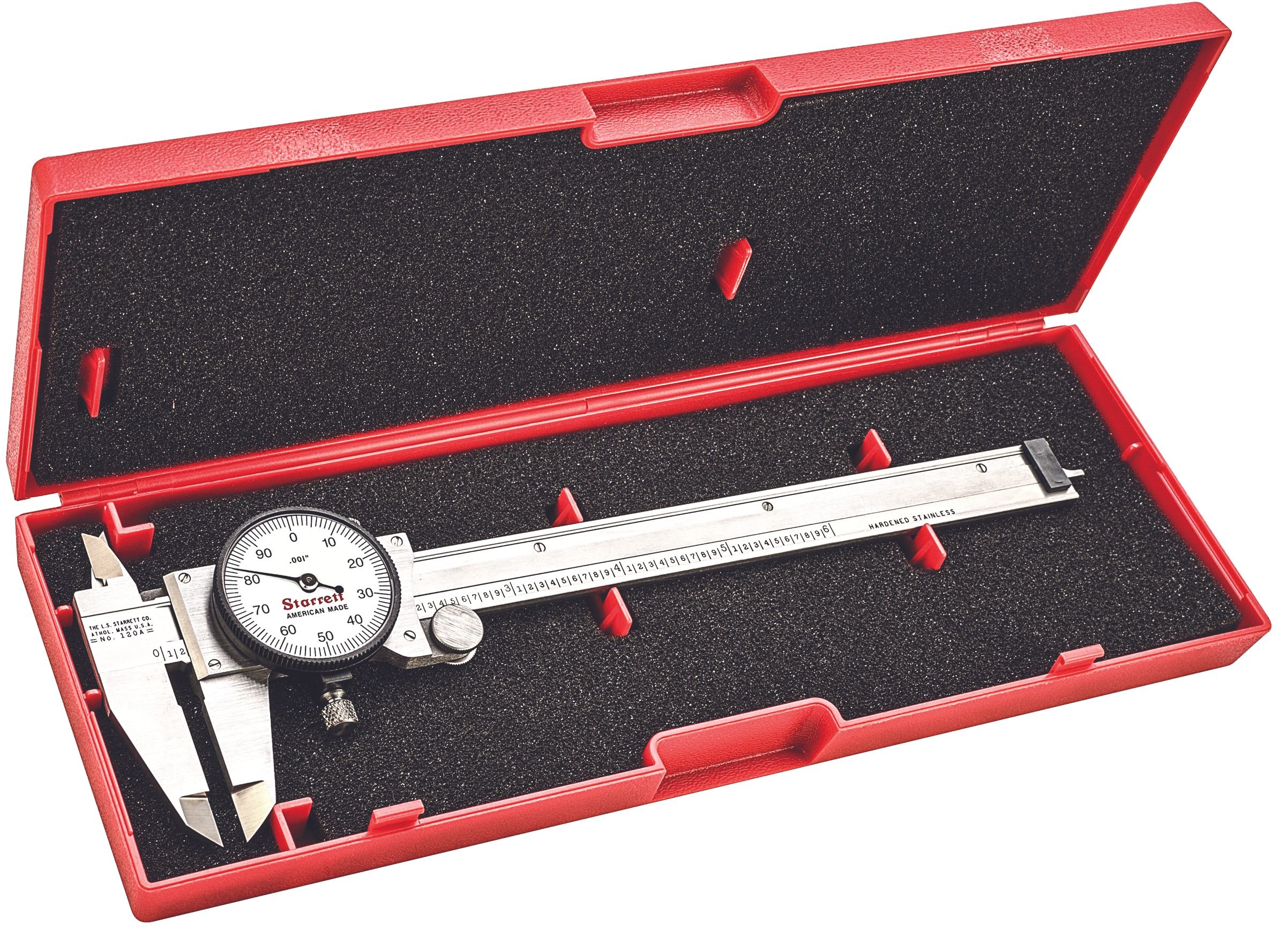 Starrett - Dial Caliper 6in White Dial Case - Image 2