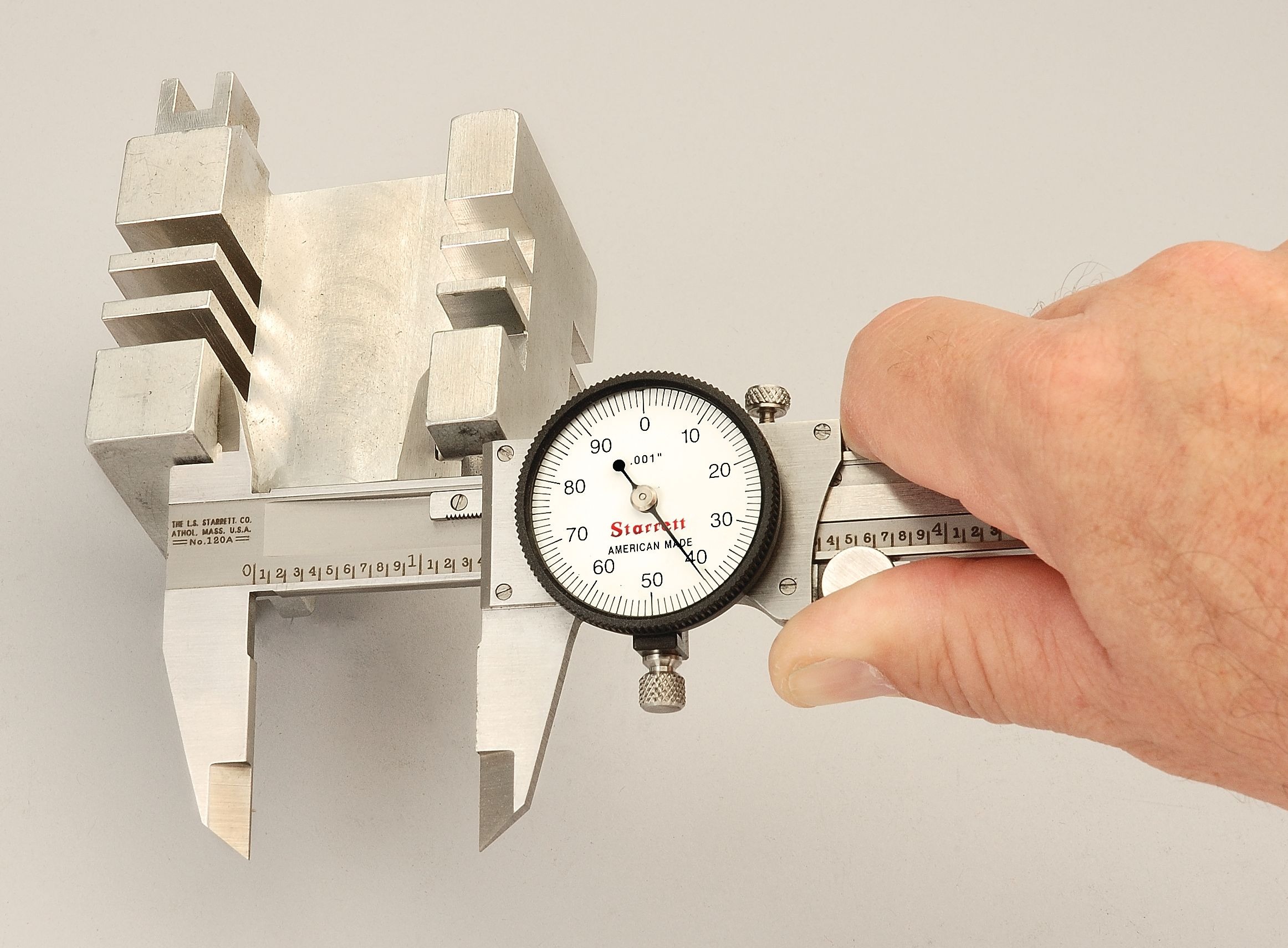 Starrett - Dial Caliper 6in White Dial Case - Image 4