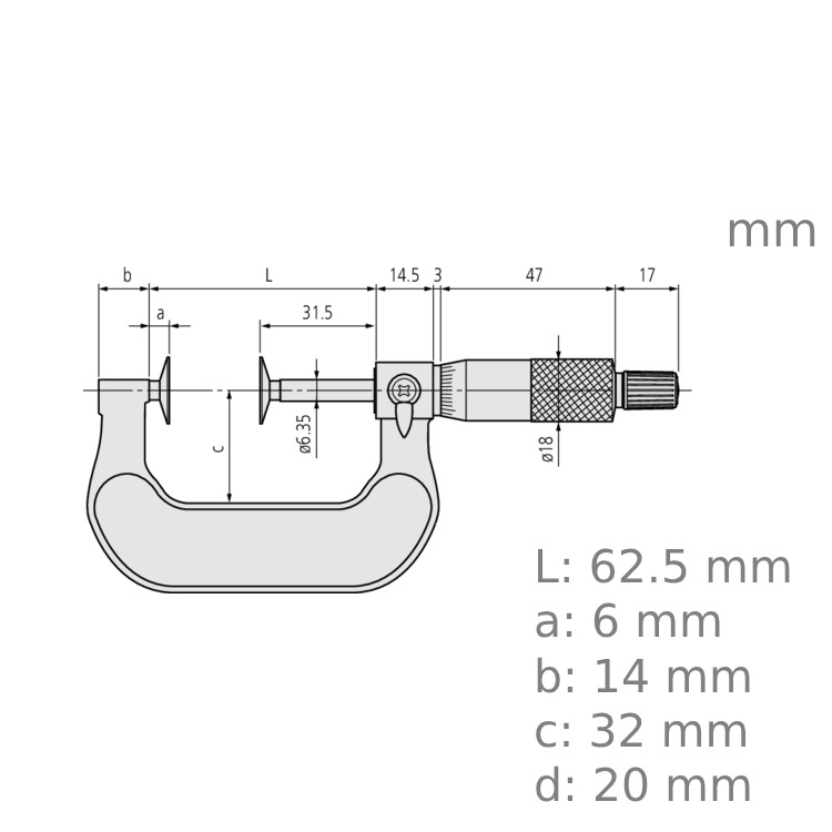 Mitutoyo Disc Micrometer B 123-102 - Image 2