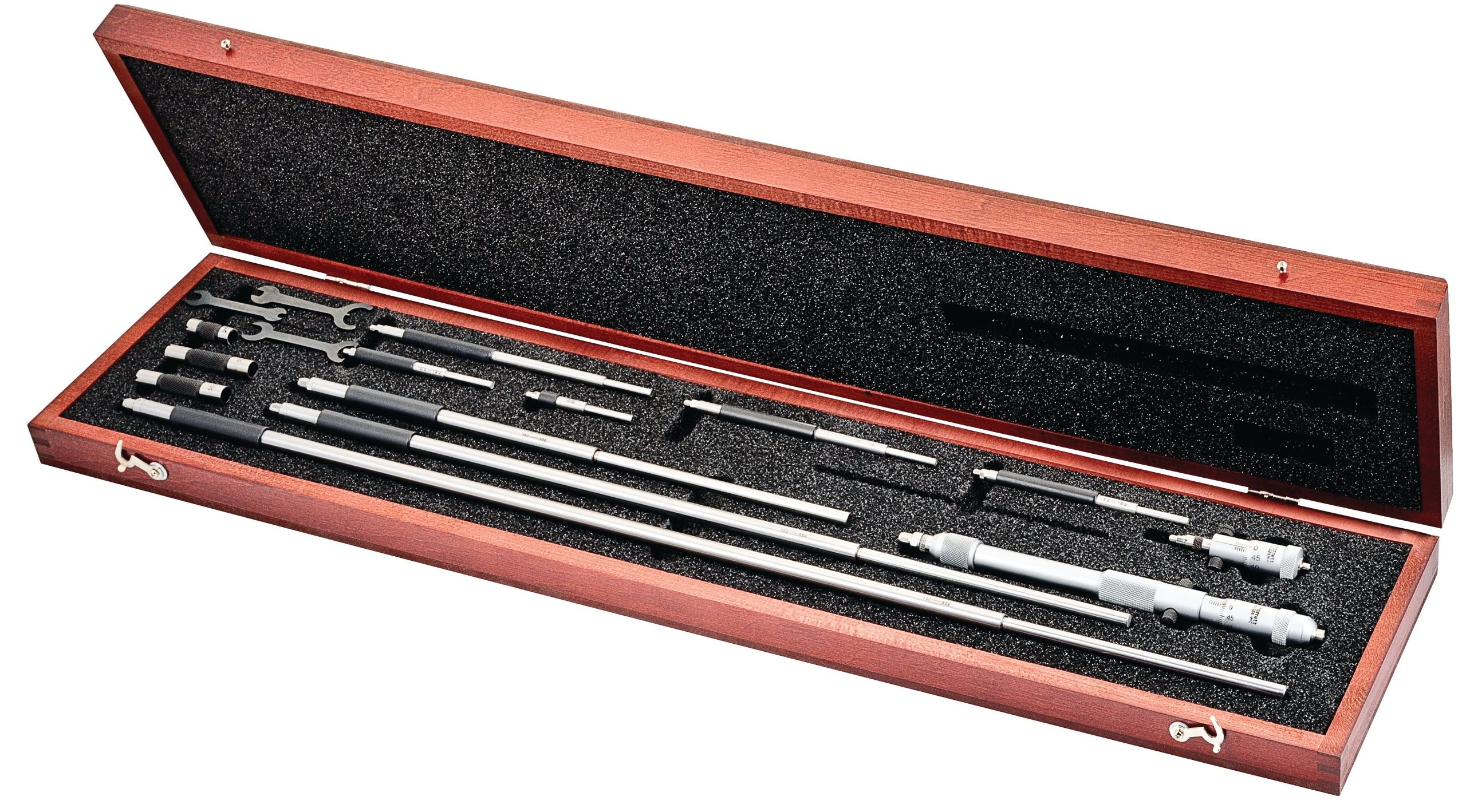 Starrett - Inside Micrometer 50-800mm 0.01mm Grad 124MA/124MC Rods Case - Image 2