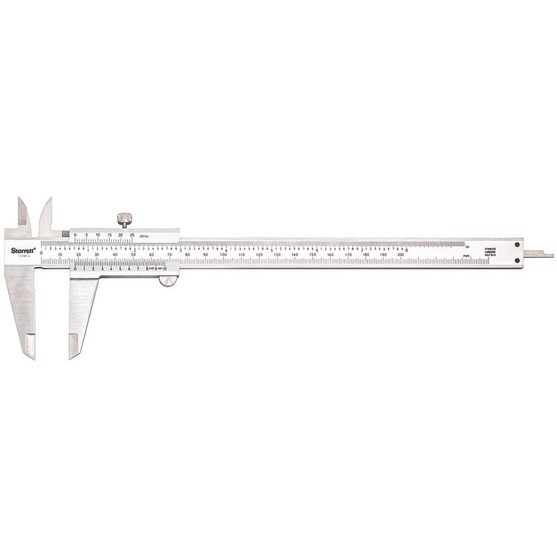 Starrett - Vernier Caliper 200mm/8in .02mm & .001in Grad