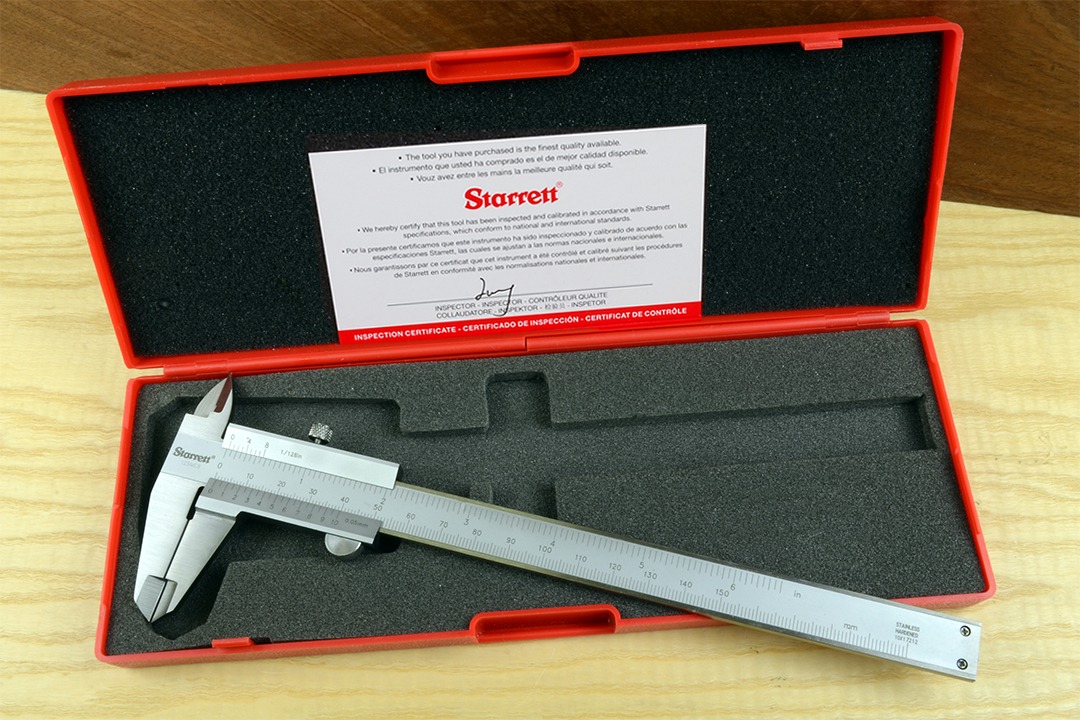 Starrett - Vernier Caliper 150mm/6in .05mm &1/128in Grad