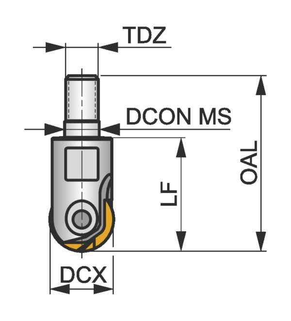 PRAMET 12K2R30M06-SRC12-A Milling cutters for D&M - Image 2