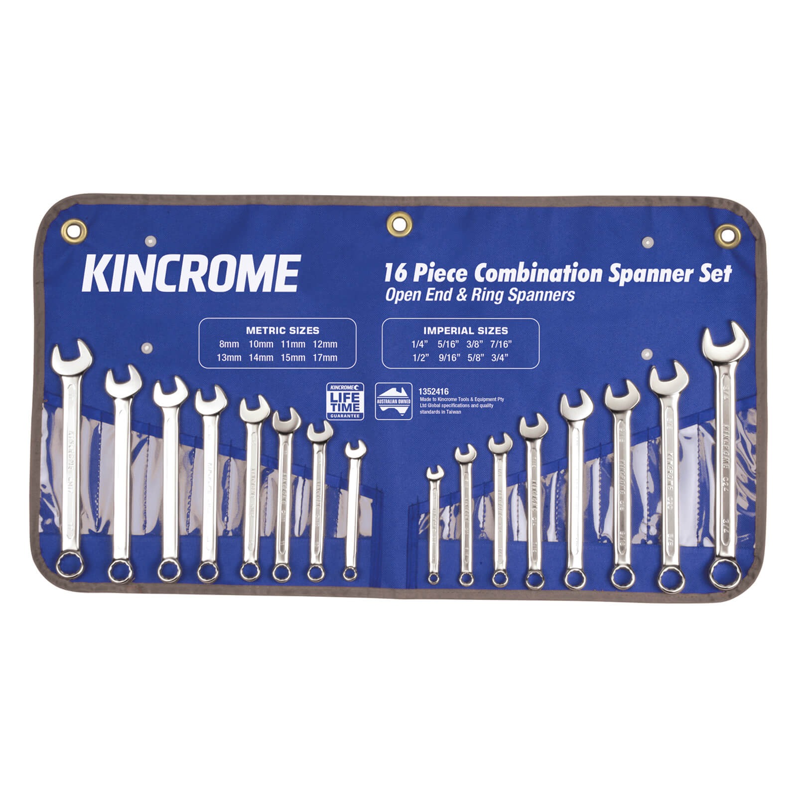 KINCROME 1352416 16P COMBO SPAN SET MET/IMP