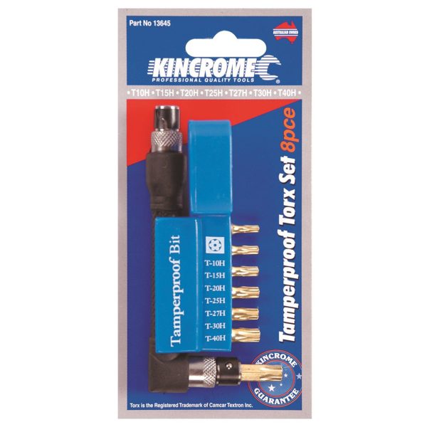 KINCROME 13645 TORX SET TAMPERPROOF 8 PCE - Image 2