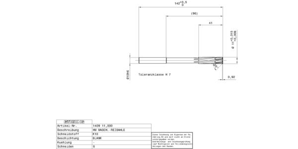 Guhring Machine Chucking Reamers Carbide H7 - Image 2