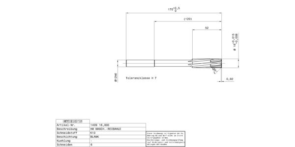 Guhring Machine Chucking Reamers Carbide H7 - Image 2