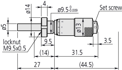 Mitutoyo Micrometer Head 0-13Mm 148-822 - Image 2