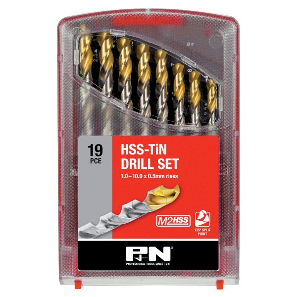 DRILL JOBBER SET HSS-TiN PM2 1.0-10.0x0.5MM P&N