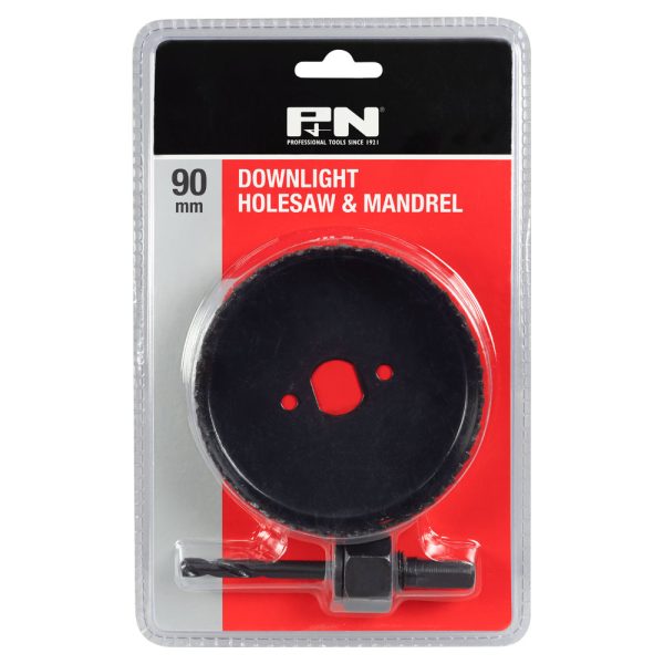 HOLESAW DOWNLIGHT CARBON STEEL 90MM P&N