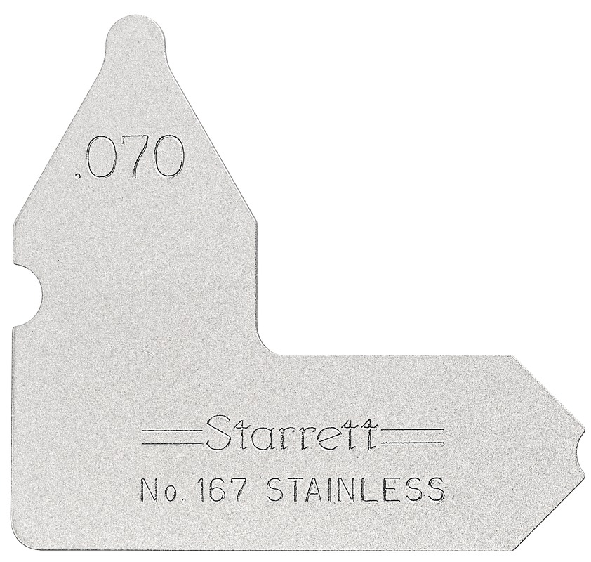 Starrett Radius Gage .070in 167-070 Individual Radius Gage