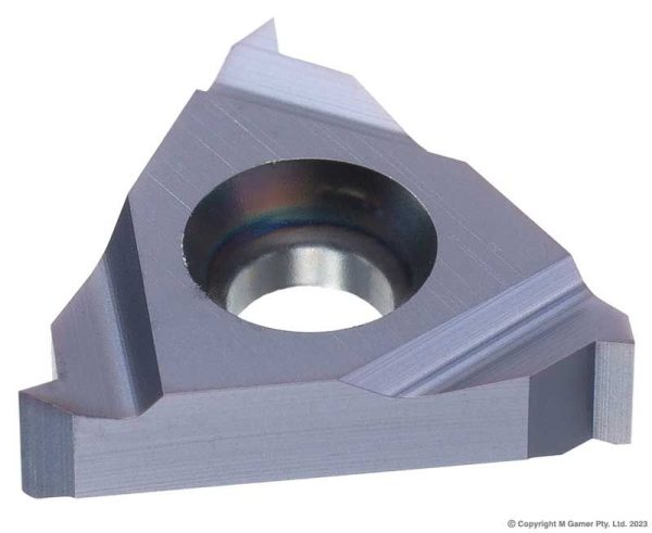 Harlingen - TiAlN Micro-Grain Carbide Right Handed Threading Inserts - 0.5-3.0 mm