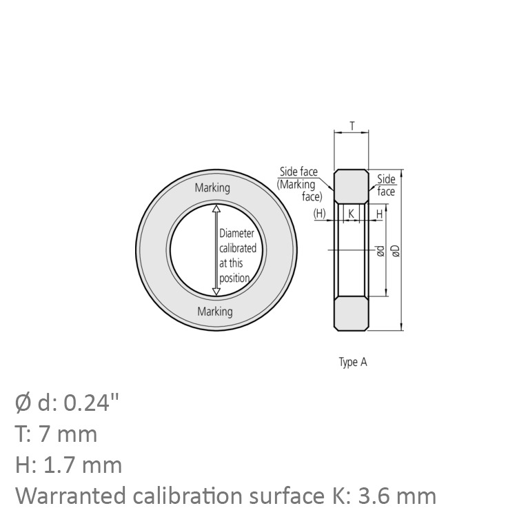 Mitutoyo Ring Gage .24In 177-207 - Image 3