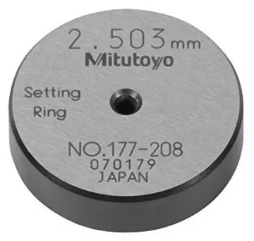 Mitutoyo Ring Gage 2.5Mm 177-208 - Image 2