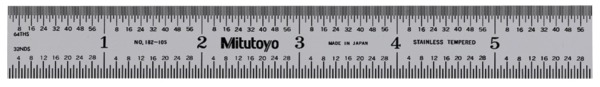 Mitutoyo Steel Rule A 182-105