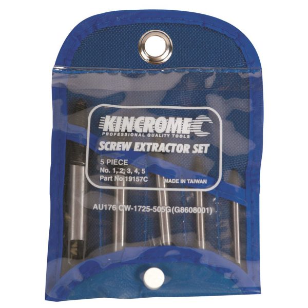 KINCROME 19157C SCREW EXTRACTOR SET 5 PCE - Image 2