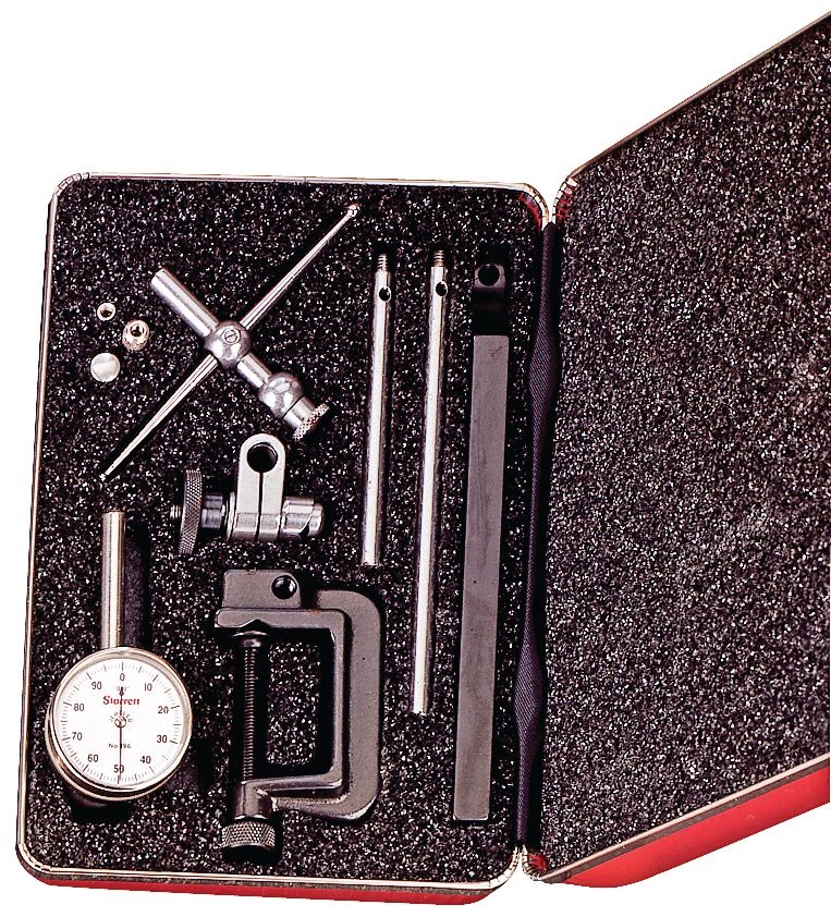 Starrett - Dial Test Indicator 0-100 Back Plunger W/attachments & Case - Image 2