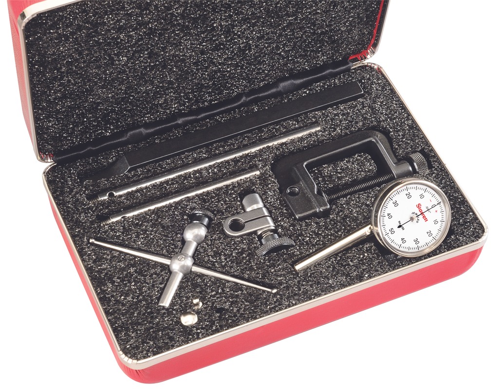 Starrett - Dial Test Indicator 0-50-0 Back Plunger W/attachments & Case