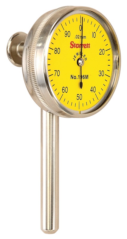 Starrett - Dial Test Indicator 0-2 Back Plunger W/points/adapter Only